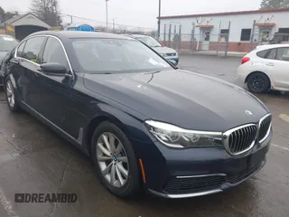 2019 BMW 7 Series 740i xDrive with VIN WBA7E4C52KGV70359, listed as a IAAI auction lot 41421504 with 55,734 mi miles and . Bid and sale history available at carsss.com. Image 1.