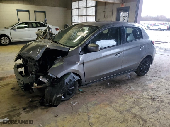 2022 Mitsubishi Mirage ES with VIN ML32AUHJ7NH002639, listed as a Copart auction lot 86398174 with 52,639 mi miles and Salvage Title. Bid and sale history available at carsss.com. Image 1.