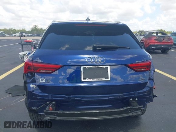 2021 Audi Q3 S line Premium with VIN WA1DECF37M1032508, listed as a IAAI auction lot 42556529 with 55,125 mi miles and . Bid and sale history available at DreamBid. Image 6.