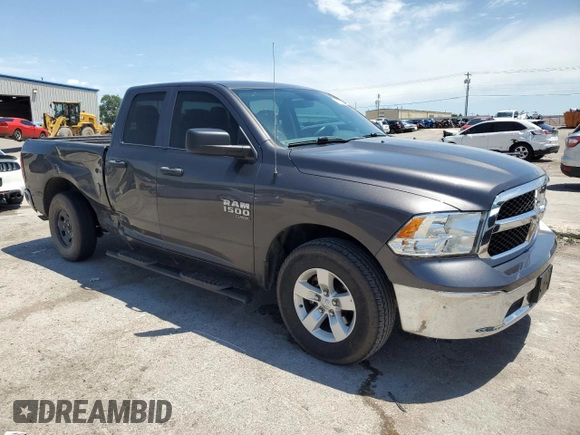 2021 Ram 1500 Tradesman with VIN 1C6RR6FG4MS524919, listed as a Copart auction lot 61338335 with 126,486 mi miles and Salvage title. Bid and sale history available at DreamBid. Image 4.