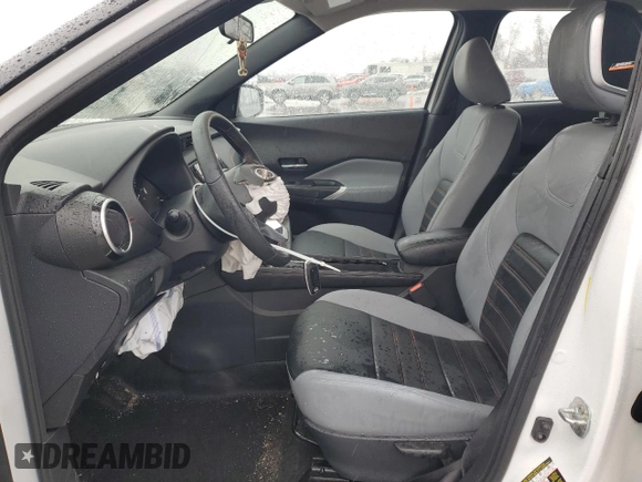 2024 Nissan Kicks SR with VIN 3N1CP5DV3RL570699, listed as a Copart auction lot 43344445 with 13,763 mi miles and Salvage Title. Bid and sale history available at DreamBid. Image 7.
