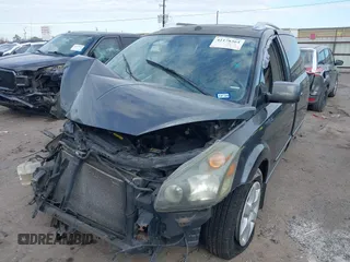 2008 Nissan Quest S with VIN 5N1BV28U98N110455, listed as a IAAI auction lot 41178364 with 157,632 mi miles. Bid and sale history available at carsss.com. Image 2.