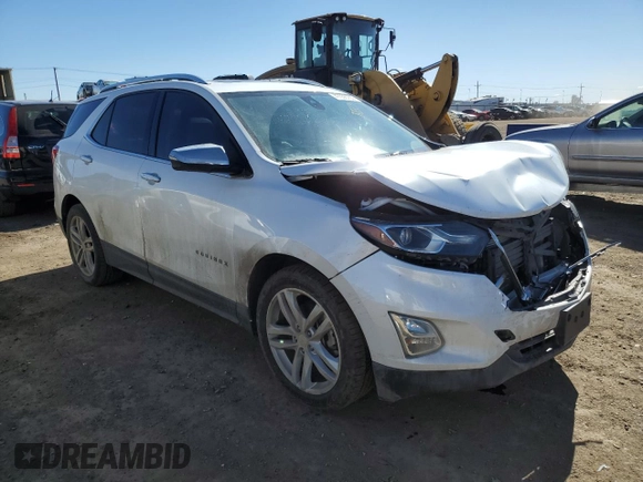 2018 Chevrolet Equinox Premier with VIN 2GNAXNEX2J6153904, listed as a Copart auction lot 47056765 with 86,968 mi miles and Salvage Title. Bid and sale history available at DreamBid. Image 4.
