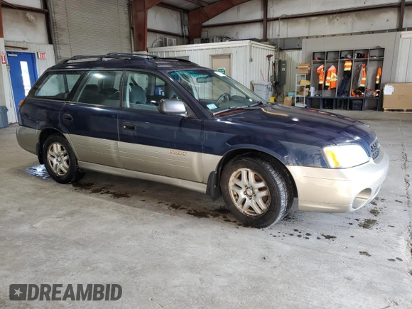 2002 Subaru Legacy Outback with VIN 4S3BH675X26654168, listed as a Copart auction lot 62105265 with 128,058 mi miles and Clean title. Bid and sale history available at DreamBid. Image 4.
