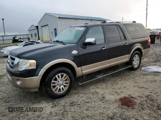 2014 Ford Expedition EL XLT with VIN 1FMJK1H53EEF61819, listed as a Copart auction lot 80583284 with 160,649 mi miles and Salvage Title. Bid and sale history available at carsss.com. Image 1.