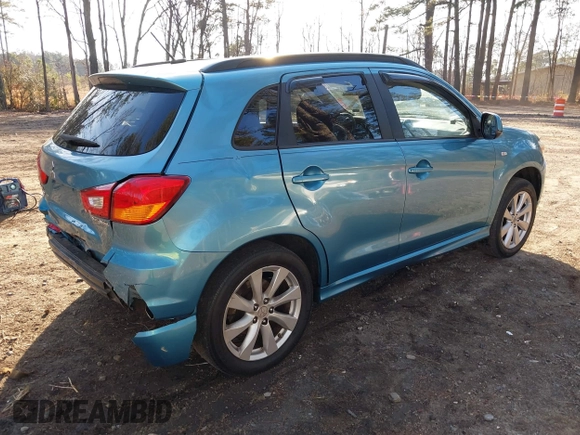 2012 Mitsubishi Outlander Sport SE with VIN JA4AP4AU7CZ005523, listed as a IAAI auction lot 41499056 with 108,342 mi miles. Bid and sale history available at carsss.com. Image 4.