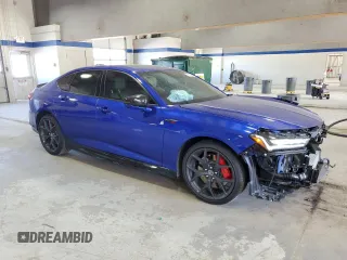 2023 Acura TLX Type S w/Performance Tire with VIN 19UUB7F96PA003730, listed as a Copart auction lot 47397305 with 13,805 mi miles and Salvage Title. Bid and sale history available at carsss.com. Image 4.