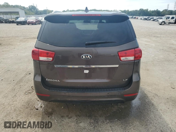 2017 Kia Sedona LX with VIN KNDMB5C16H6281288, listed as a Copart auction lot 72551224 with 110,411 mi miles and Clean Title. Bid and sale history available at DreamBid. Image 6.