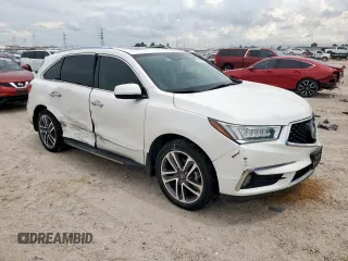 2017 Acura MDX Advance with VIN 5FRYD3H83HB010049, listed as a Copart auction lot 62385925 with 121,312 mi miles and Salvage title. Bid and sale history available at DreamBid. Image 4.