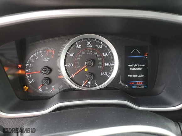 2019 Toyota Corolla Hatchback SE with VIN JTNK4RBE2K3013338, listed as a Copart auction lot 53526145 with 130,226 mi miles and Salvage Title. Bid and sale history available at carsss.com. Image 9.