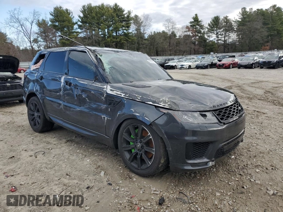 2020 Land Rover Range Rover Sport HST with VIN SALWS2RU2LA882785, listed as a Copart auction lot 46665515 with Not provided miles and Salvage title. Bid and sale history available at DreamBid. Image 4.