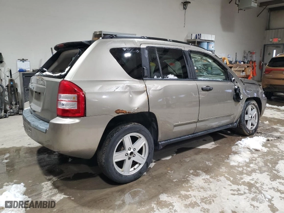 2008 Jeep Compass Sport with VIN 1J8FF47W48D642664, listed as a Copart auction lot 45213485 with 215,009 mi miles and Salvage Title. Bid and sale history available at carsss.com. Image 3.
