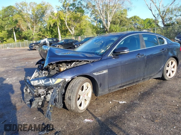 2017 Jaguar XE 25t Prestige with VIN SAJAE4BG2HA953713, listed as a IAAI auction lot 41657172 with 93,083 mi miles. Bid and sale history available at carsss.com. Image 2.