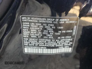 2023 Volkswagen Atlas SE с VIN 1V2LC2CA5PC218544, выставлен на аукционе Copart как лот 85970854 с пробегом Не указан миль и Списание • Salvage title. История ставок и продаж доступна на DreamBid. Изображение 15.