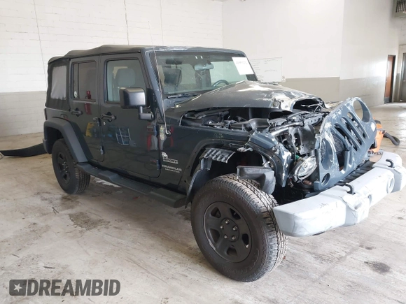 2017 Jeep Wrangler Unlimited Sport with VIN 1C4BJWDG3HL503676, listed as a IAAI auction lot 41953232 with 94,819 mi miles. Bid and sale history available at carsss.com. Image 1.