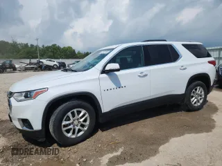 2018 Chevrolet Traverse LT Cloth with VIN 1GNEVGKW0JJ238371, listed as a Copart auction lot 62133185 with 104,772 mi miles and Non repairable. Bid and sale history available at DreamBid. Image 1.
