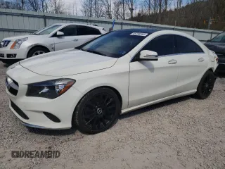2018 Mercedes-Benz CLA with VIN WDDSJ4GB6JN556618, listed as a Copart auction lot 45758763 with 58,278 mi miles. Bid and sale history available at carsss.com. Image 1.