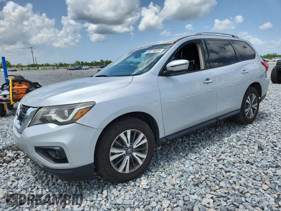 2017 Nissan Pathfinder SV with VIN 5N1DR2MN2HC672804, listed as a Copart auction lot 60276635 with 293,212 mi miles and Clean title. Bid and sale history available at DreamBid. Image 1.