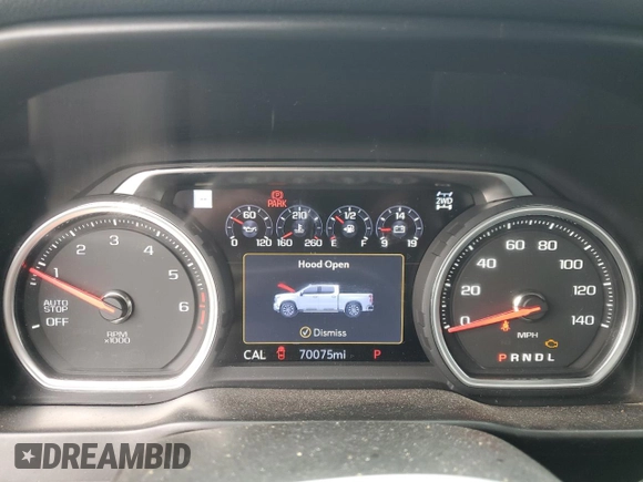 2019 Chevrolet Silverado 1500 High Country with VIN 1GCUYHED1KZ143932, listed as a Copart auction lot 46997635 with 70,075 mi miles and Salvage Title. Bid and sale history available at carsss.com. Image 9.