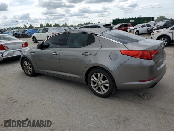 2013 Kia Optima EX with VIN 5XXGN4A77DG132051, listed as a Copart auction lot 60319735 with 200,119 mi miles and Salvage title. Bid and sale history available at DreamBid. Image 2.