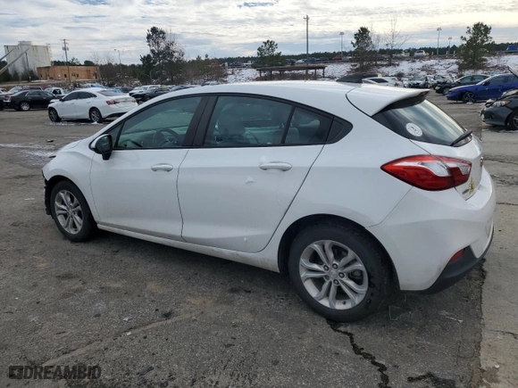 2019 Chevrolet Cruze LS with VIN 3G1BC6SM2KS553577, listed as a Copart auction lot 89324265 with 120,247 mi miles and Salvage Title. Bid and sale history available at carsss.com. Image 2.