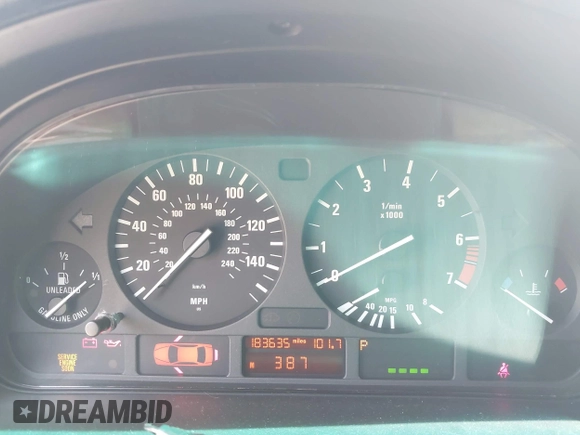 2001 BMW 5 Series 525i with VIN WBADT434X1GF57649, listed as a IAAI auction lot 41837825 with 183,635 mi miles and . Bid and sale history available at DreamBid. Image 7.