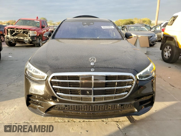 2022 Mercedes-Benz S 580 with VIN W1K6G7GB2NA122680, listed as a Copart auction lot 66226862 with 7,547 mi miles and . Bid and sale history available at DreamBid. Image 5.