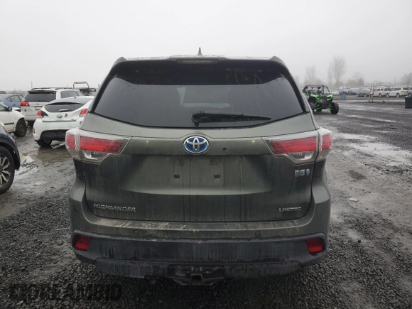 2015 Toyota Highlander Hybrid Limited with VIN 5TDDCRFHXFS008610, listed as a Copart auction lot 83782074 with 188,832 mi miles and Salvage Title. Bid and sale history available at carsss.com. Image 6.