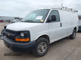 2015 Chevrolet Express Cargo Van with VIN 1GCWGFCFXF1259591, listed as a IAAI auction lot 42029679 with 144,023 mi miles. Bid and sale history available at carsss.com. Image 17.