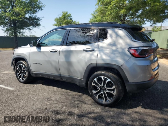 2023 Jeep Compass Limited with VIN 3C4NJDCN1PT565873, listed as a Copart auction lot 62000255 with 39,921 mi miles and Clean title. Bid and sale history available at DreamBid. Image 2.