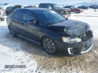2017 Mitsubishi Lancer ES with VIN JA32U2FU2HU009837, listed as a IAAI auction lot 41302170 with 99,727 mi miles. Bid and sale history available at carsss.com. Image 1.