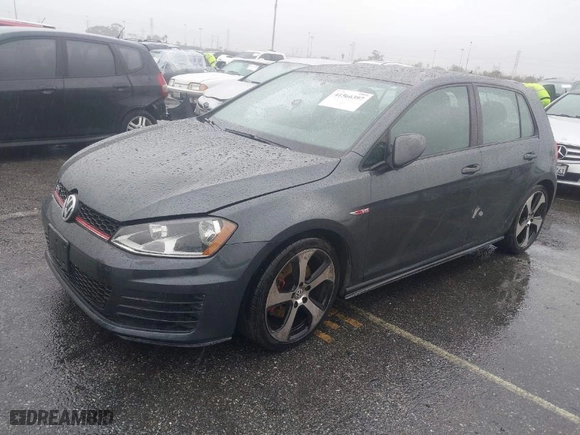 2015 Volkswagen Golf GTI Autobahn with VIN 3VW5T7AU7FM016917, listed as a IAAI auction lot 41566397 with 123,517 mi miles. Bid and sale history available at carsss.com. Image 2.