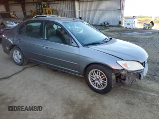 2005 Honda Civic with VIN JHMES96655S026250, listed as a Copart auction lot 46291235 with 229,563 mi miles and Clean Title. Bid and sale history available at DreamBid. Image 4.
