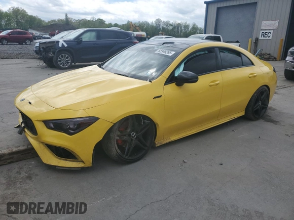2021 Mercedes-Benz CLA 250 with VIN W1K5J4HB7MN148466, listed as a Copart auction lot 55948395 with 30,066 mi miles and Salvage title. Bid and sale history available at DreamBid. Image 1.