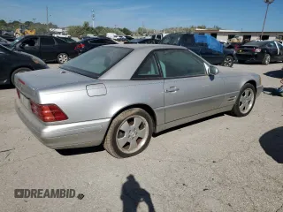 2000 Mercedes-Benz SL-Class with VIN WDBFA68F7YF190504, listed as a Copart auction lot 71000714 with 0 mi miles and Clean Title. Bid and sale history available at carsss.com. Image 3.