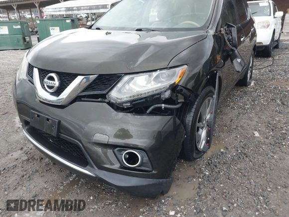 2015 Nissan Rogue SL with VIN 5N1AT2MVXFC911260, listed as a IAAI auction lot 41823690 with 128,121 mi miles. Bid and sale history available at carsss.com. Image 6.