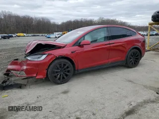 2023 Tesla Model X with VIN 7SAXCAE51PF390573, listed as a Copart auction lot 47499385 with Not Provided miles and Salvage Title. Bid and sale history available at DreamBid. Image 1.