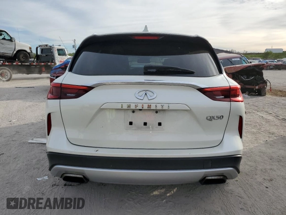 2019 Infiniti QX50 LUXE with VIN 3PCAJ5M14KF121345, listed as a Copart auction lot 73101062 with 58,848 mi miles. Bid and sale history available at carsss.com. Image 6.