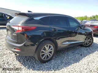 2019 Acura RDX w/Technology Pkg with VIN 5J8TC1H54KL011287, listed as a Copart auction lot 52158055 with 97,412 mi miles and Salvage Title. Bid and sale history available at carsss.com. Image 3.