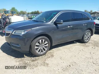 2015 Acura MDX Tech Pkg with VIN 5FRYD3H44FB002147, listed as a IAAI auction lot 41832079 with 1 mi miles. Bid and sale history available at carsss.com. Image 17.