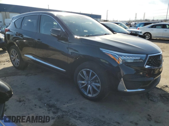 2020 Acura RDX Technology with VIN 5J8TC2H5XLL021863, listed as a Copart auction lot 51994755 with 100,432 mi miles and Salvage Title. Bid and sale history available at DreamBid. Image 4.