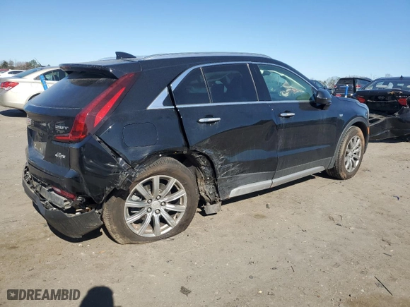 2019 Cadillac XT4 AWD Premium Luxury with VIN 1GYFZDR46KF146023, listed as a Copart auction lot 48883825 with 53,198 mi miles and Salvage Title. Bid and sale history available at carsss.com. Image 3.