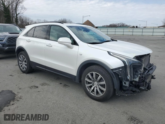 2019 Cadillac XT4 AWD Sport with VIN 1GYFZFR47KF203034, listed as a Copart auction lot 47620715 with 112,937 mi miles and Salvage title. Bid and sale history available at DreamBid. Image 4.