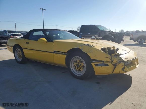 1987 Chevrolet Corvette with VIN 1G1YY3187H5107586, listed as a Copart auction lot 46694525 with 110,278 mi miles and Salvage Title. Bid and sale history available at carsss.com. Image 4.