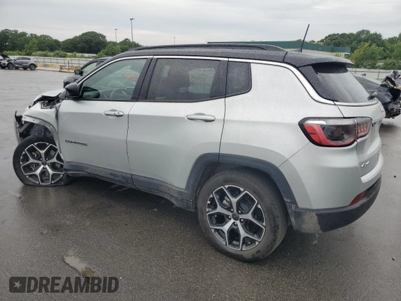 2025 Jeep Compass Limited with VIN 3C4NJDCN3ST522337, listed as a Copart auction lot 62867125 with 14,025 mi miles and Clean title. Bid and sale history available at DreamBid. Image 2.
