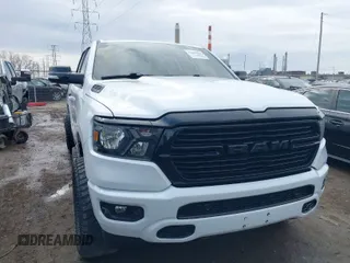 2021 Ram 1500 Big Horn with VIN 1C6RRFBG1MN720594, listed as a IAAI auction lot 41683893 with 75,743 mi miles. Bid and sale history available at carsss.com. Image 1.