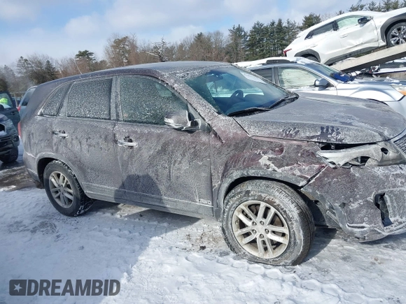 2014 Kia Sorento LX with VIN 5XYKTCA63EG540626, listed as a IAAI auction lot 41597949 with 126,683 mi miles and . Bid and sale history available at carsss.com. Image 13.