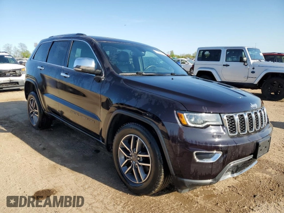 2019 Jeep Grand Cherokee Limited X with VIN 1C4RJFBT2KC591948, listed as a Copart auction lot 55789005 with 54,110 mi miles and Salvage title. Bid and sale history available at DreamBid. Image 4.