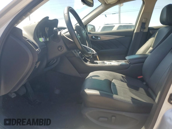 2017 Infiniti Q50 3.0t Premium with VIN JN1EV7AR0HM840588, listed as a Copart auction lot 53259745 with 107,886 mi miles and Salvage Title. Bid and sale history available at carsss.com. Image 7.