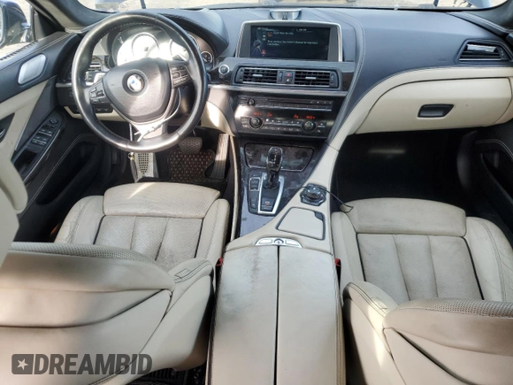 2014 BMW 6 Series 650i z VIN WBA6B2C51ED128896, wystawiony jako Copart lot #84801734 z przebiegiem 142 181 mil mil oraz Szkoda całkowita • Salvage title. Historia ofert i sprzedaży dostępna na DreamBid. Obrazek 8.